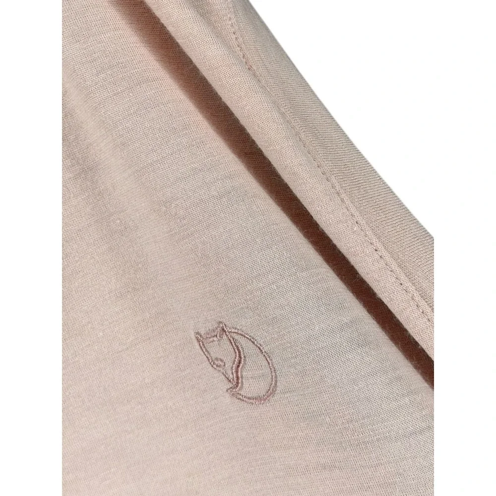 FJALLRAVEN Pink Abisko Wool Tank Top Embroidered Logo Women's Size Small Pastel - Picture 5 of 7